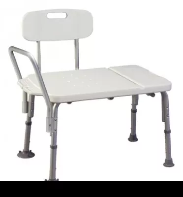 Graham-Field Lumex Imperial Collection Bath Transfer Bench Reversible Arm 17-1/2 to 21-1/2 Inch Seat Height 400 lbs. Weight Capacity - M-471788-1881 - Case of 2