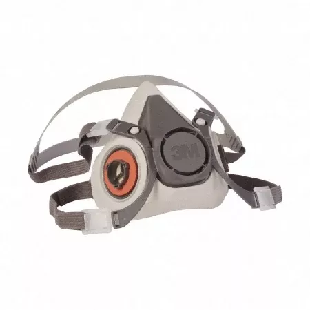 Grainger 3M™ 6000 Reusable Respirator Industrial N95 Half Face 4 Point Adjustable Head Strap Large Gray - M-822419-1823 - Each