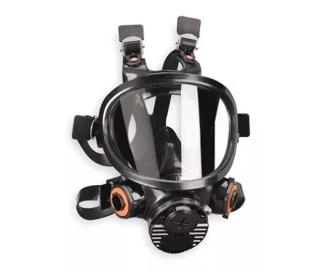 Grainger 3M™ 7800 Reusable Respirator Industrial N95 Full Face Adjustable Head Strap Small Black - M-961423-3627 - Each