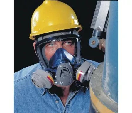 Grainger MSA Advantage™ Reusable Respirator Industrial Full Face Adjustable Head Strap Large Gray / Blue - M-1016838-1640 - Each