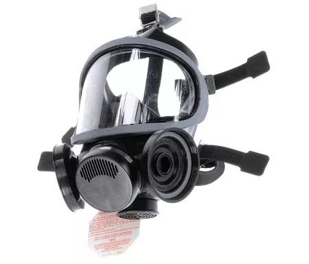 Grainger MSA Ultra-Twin™ Reusable Respirator Industrial Full Face Adjustable Head Strap Medium Black - M-961449-259 - Each