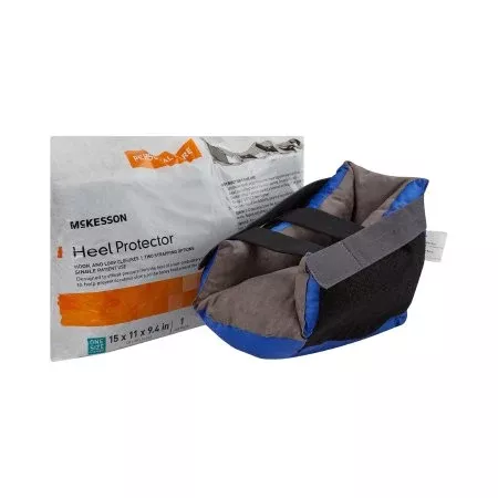 Heel Protector McKesson One Size Fits Most Black / Blue - M-1074668-4952 - Each