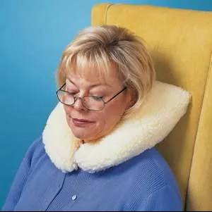 Hermell Products Neck Support Pillow 13 Inch Depth Polyester Fiber Hook and Loop Strap Fastening - M-584165-3994 - Each