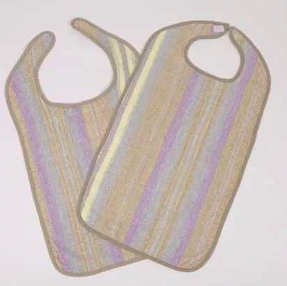 Hospitex / Encompass Group Bib Hook and Loop Closure Reusable Terry Cloth - M-670915-104 - Dozzen
