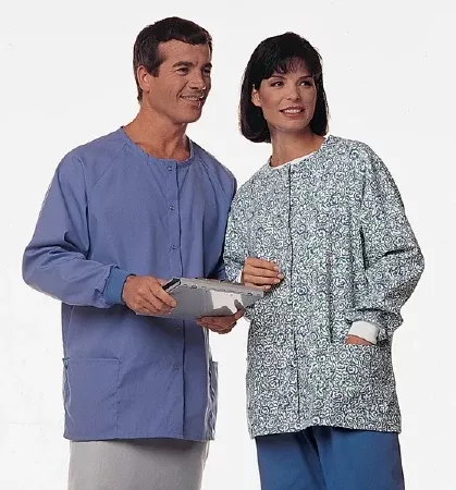 Hospitex / Encompass Group Warm-Up Jacket A-1 Ceil Blue 2X-Large Hip Length Reusable - M-686526-2793 - Each