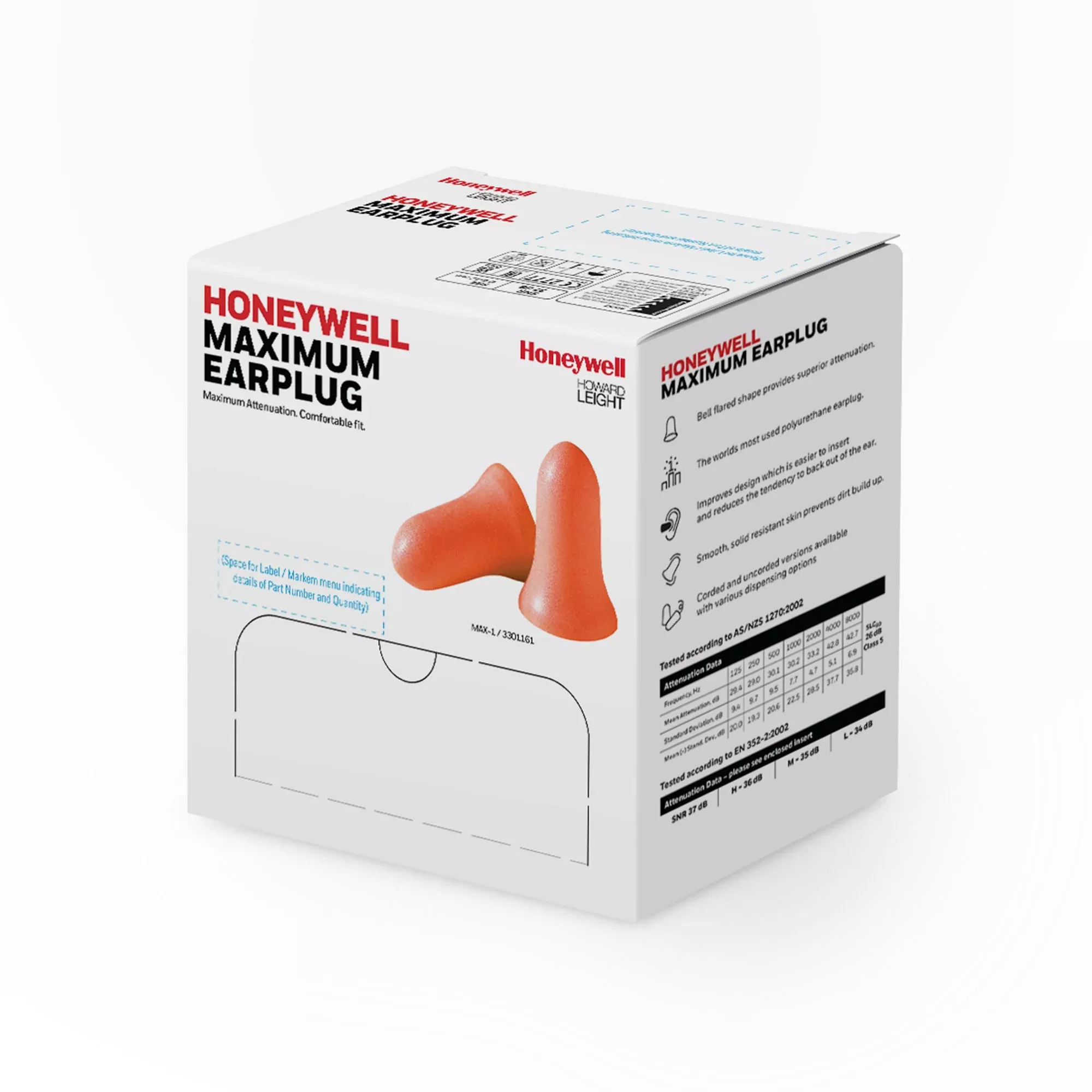 Howard Leight by Honeywell Maximum Disposable Foam Earplugs