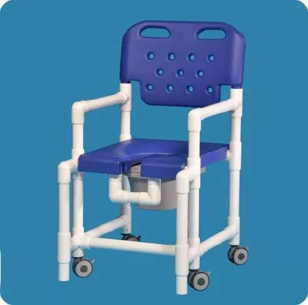 IPU Commode / Shower Chair Elite With Backrest - M-1078760-2686 - Each