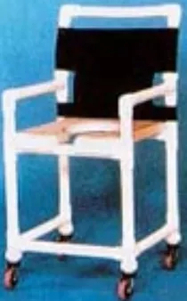 IPU Shower Chair ipu Fixed Arm PVC Frame Mesh Back 17-1/4 Inch Seat Width - M-704106-1809 - Each