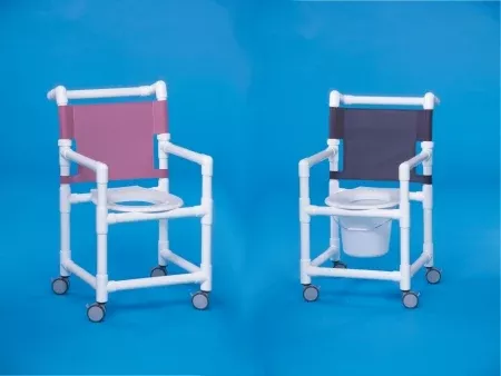 IPU Shower Chair Select Fixed Arm PVC Frame Mesh Back 17-1/4 Inch Seat Width - M-583507-722 - Each