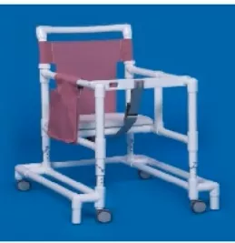 IPU Walker with Wheels Adjustable Height Ultimate PVC Frame 300 lbs. Weight Capacity 29 to 35 Inch Height - M-266814-290 - Each