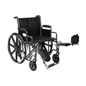 K7 Wheelchair with Removable Desk Arms and Elevating Legrests, 22"