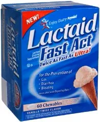 Lactaid Fast Act Chewables Vanilla Twist Flavor