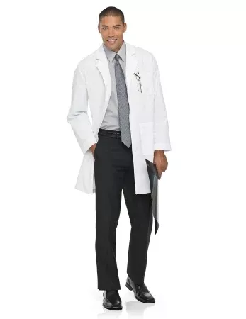 Landau Uniforms Lab Coat White Medium Knee Length Reusable - M-561164-3990 - Each