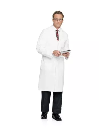 Landau Uniforms Lab Coat White Size 44 / Tall Knee Length Reusable - M-663764-2473 - Each