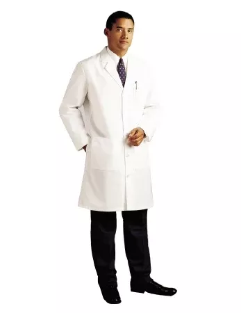 Landau Uniforms Lab Coat White Size 48 Knee Length Reusable - M-539679-397 - Each