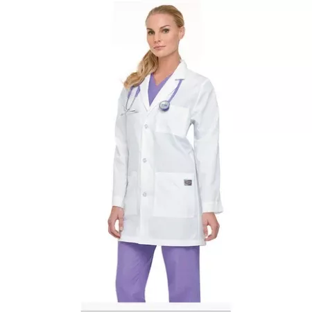Landau Uniforms Lab Coat White X-Small Mid Length Reusable - M-1087986-3788 - Each