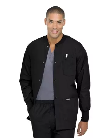 Landau Uniforms Warm-Up Jacket Black Medium Hip Length Reusable - M-787242-1969 - Each