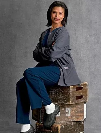 Landau Uniforms Warm-Up Jacket White Medium Hip Length Reusable - M-761511-1481 - Each