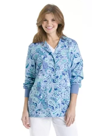 Landau Uniforms Warm-Up Jacket Wine 5X-Large Hip Length Reusable - M-732353-4052 - Each