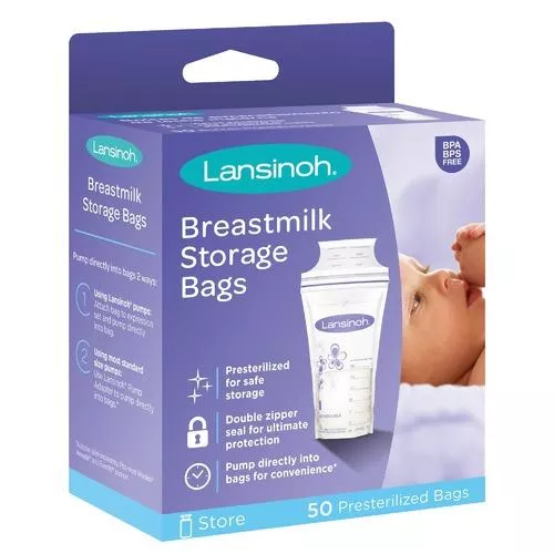 LansinohBreastmilk Storage Bags (50 Count)