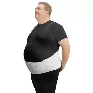 Leader Bariatric Back/Abdominal Support, White, +1