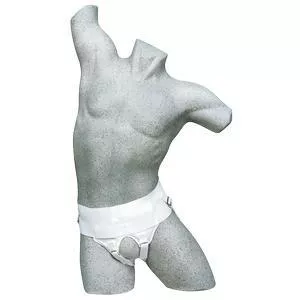 Leader Hernia Belt, White, Large