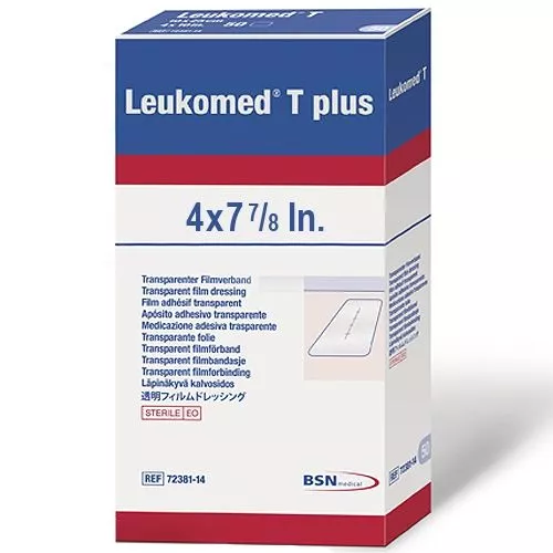 Leukomed T Plus Post-Op Dressing 7238214 | 4 x 7-7/8 Inch