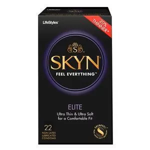 Lifestyles SKYN Elite Polyisoprene Condoms, 22 Count