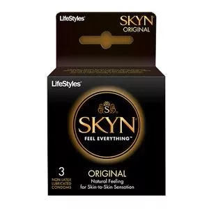 LifeStyles SKYN Original Polyisoprene Condoms, 3 Count