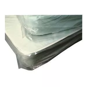 Low Density Polyethylene Mattress Bag Cover, 90" x 39", Tan Tint