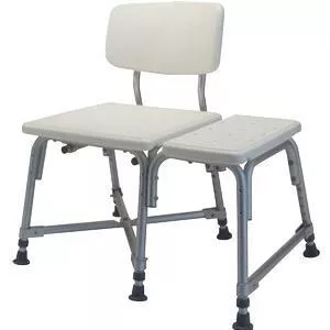 Lumex Bariatric Transfer Bench, 13" x 29-1/2" x 20-1/2", Grey