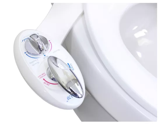Luxe Neo320 Bidet with Self Cleaning Dual Nozzle - White (Hot or Cold Settings)