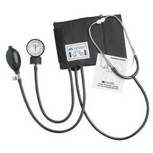 Manual Home Blood Pressure Kit with Attached Stethoscope