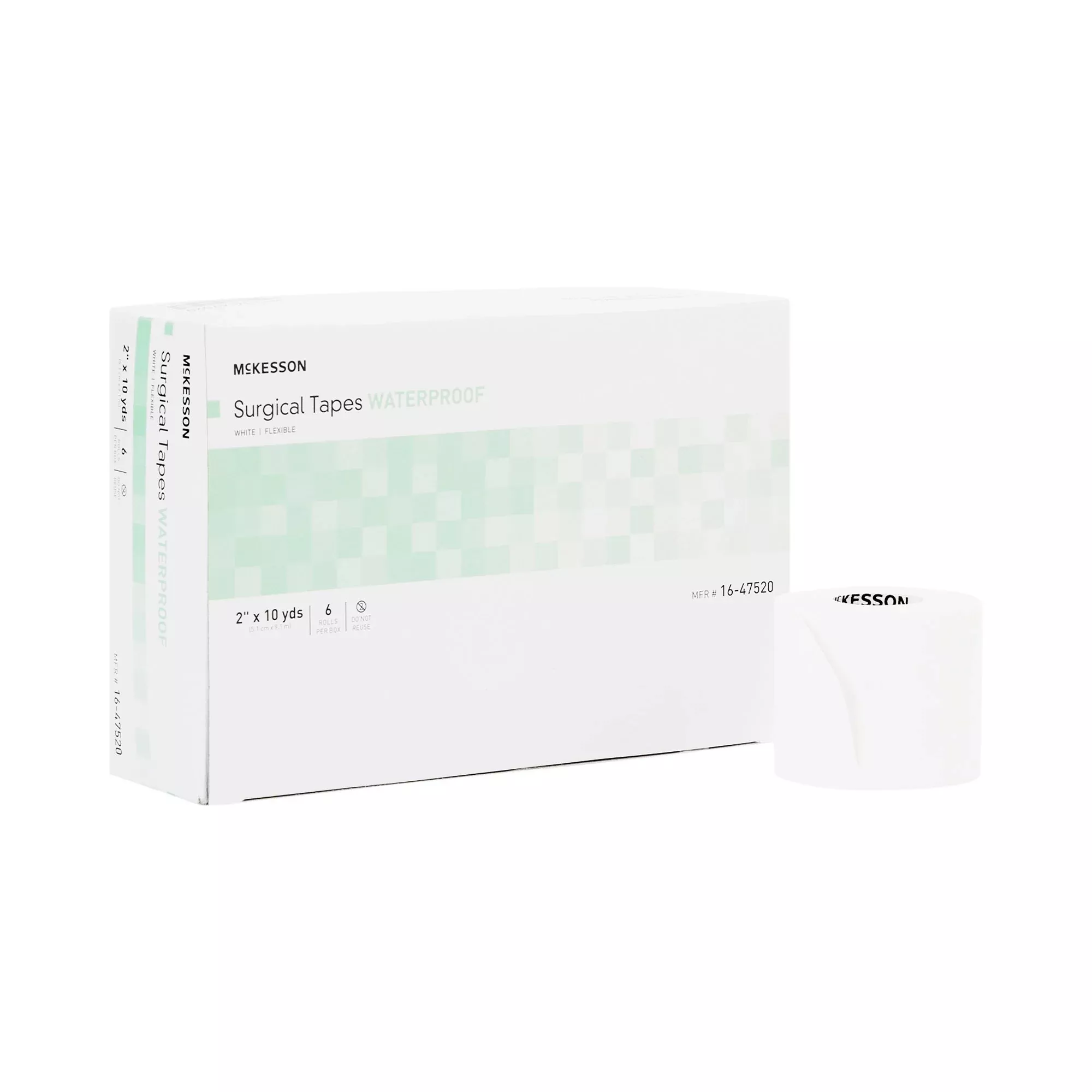 McKesson Adhesive Medical Tape, 2 Inch x 10 Yard, White