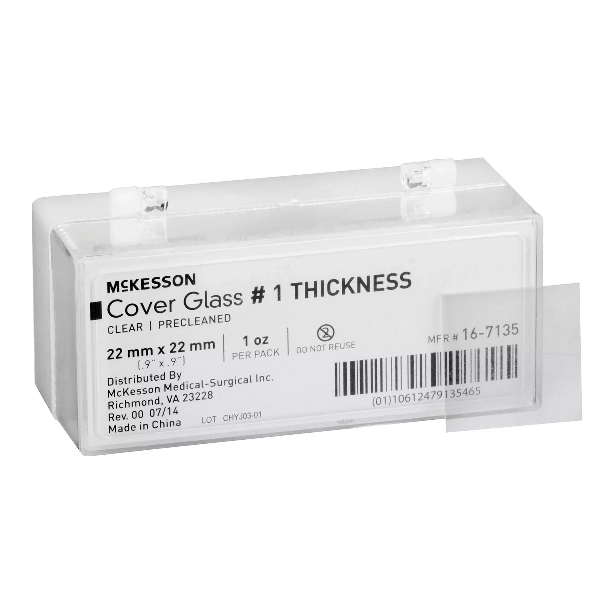 McKesson Cover Glass, 22 x 22 mm