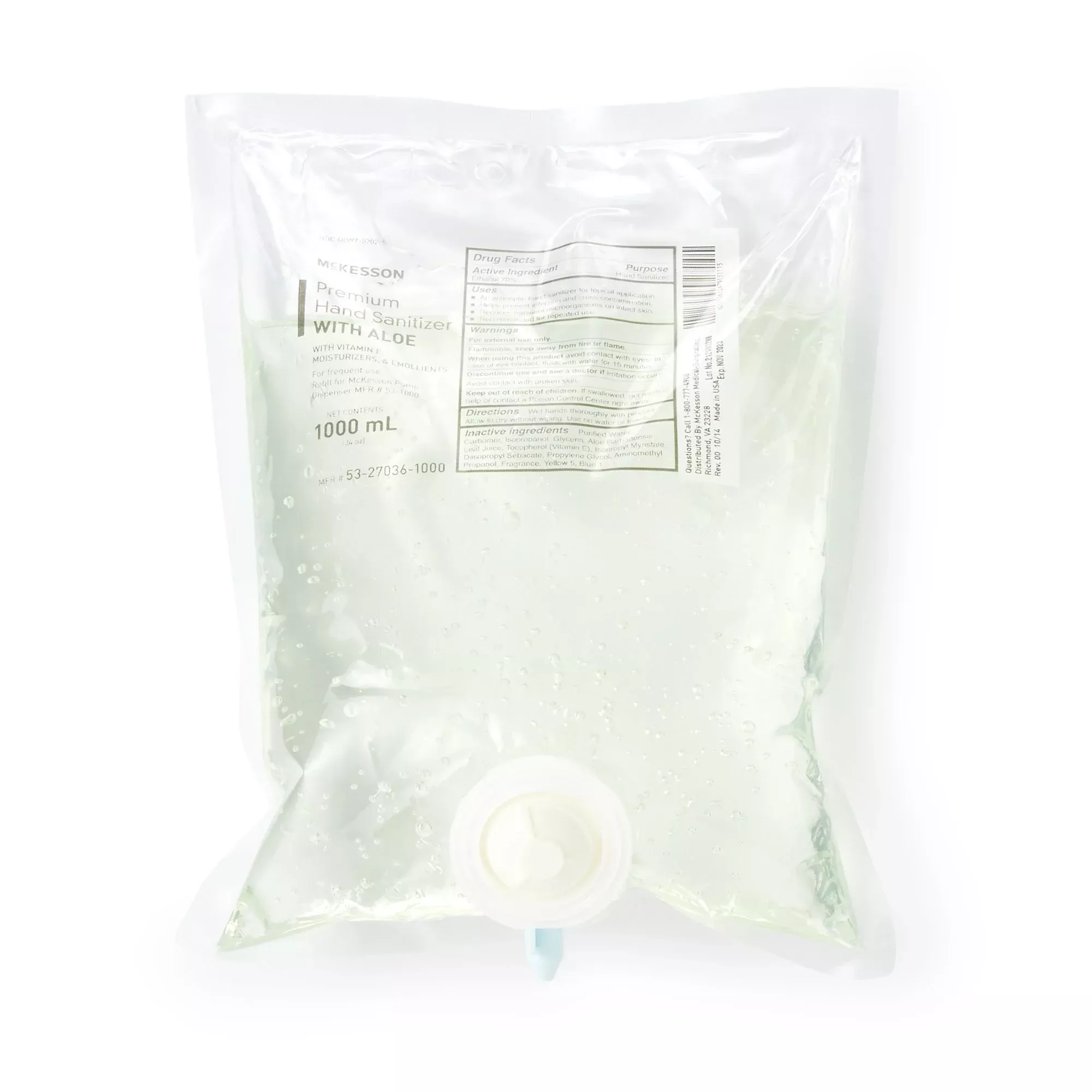 McKesson Gel Hand Sanitizer with Aloe 1000 mL