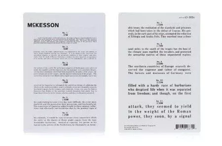 McKesson Jaeger Eye Chart Test