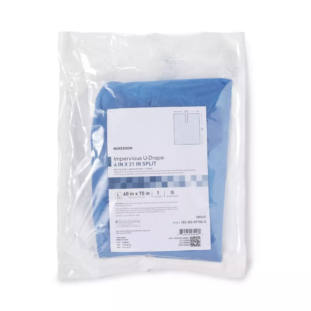 McKesson Orthopedic Impervious U-Drape