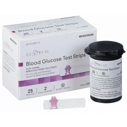 McKesson Quintet AC Blood Glucose Test Strips