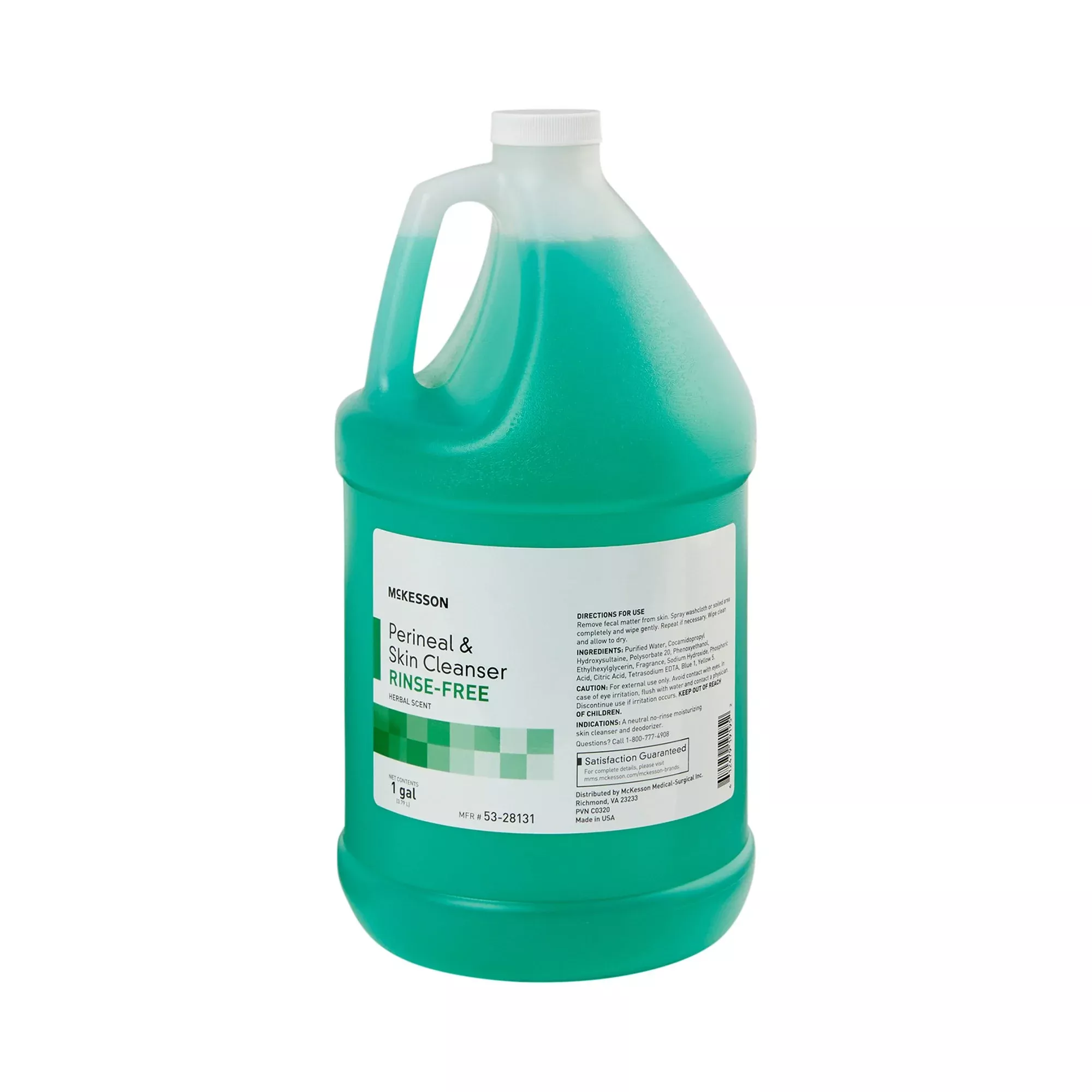 McKesson Rinse-Free Perineal Wash, Herbal Scent, 1 gal.