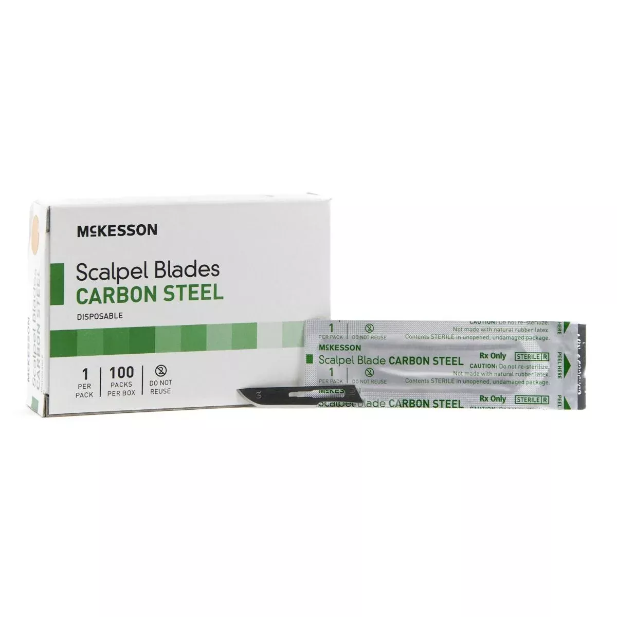McKesson Scalpel Blades, Stainless or Carbon Steel
