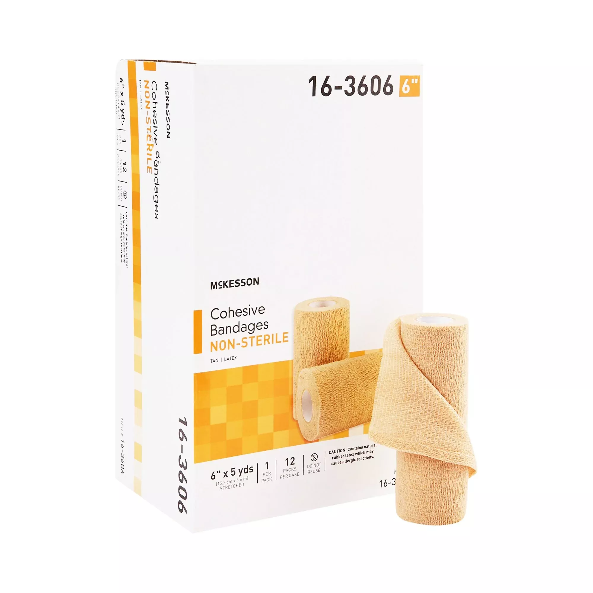 McKesson Self-adherent Closure Cohesive Bandage, 6 Inch x 5 Yard