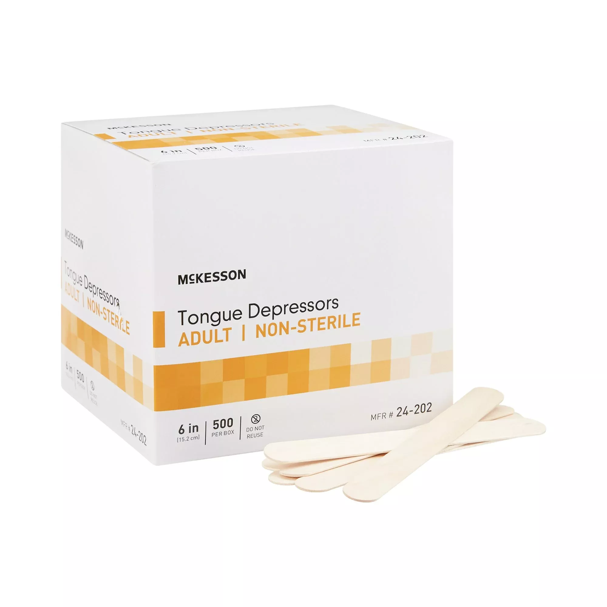 McKesson Tongue Depressor, Senior, Wide Blade, nonsterile