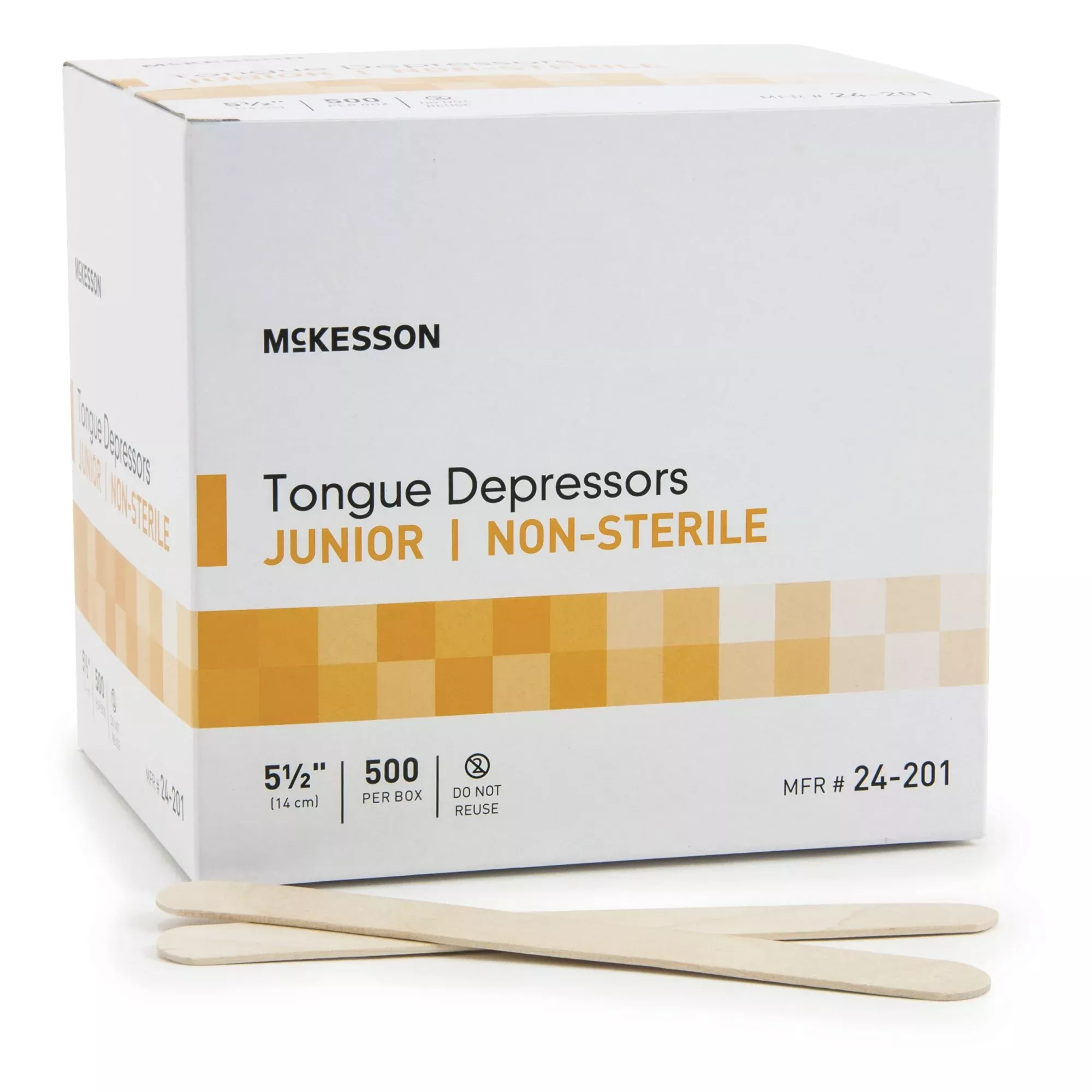 McKesson Tongue Depressor, Wide Blade, nonsterile, Junior
