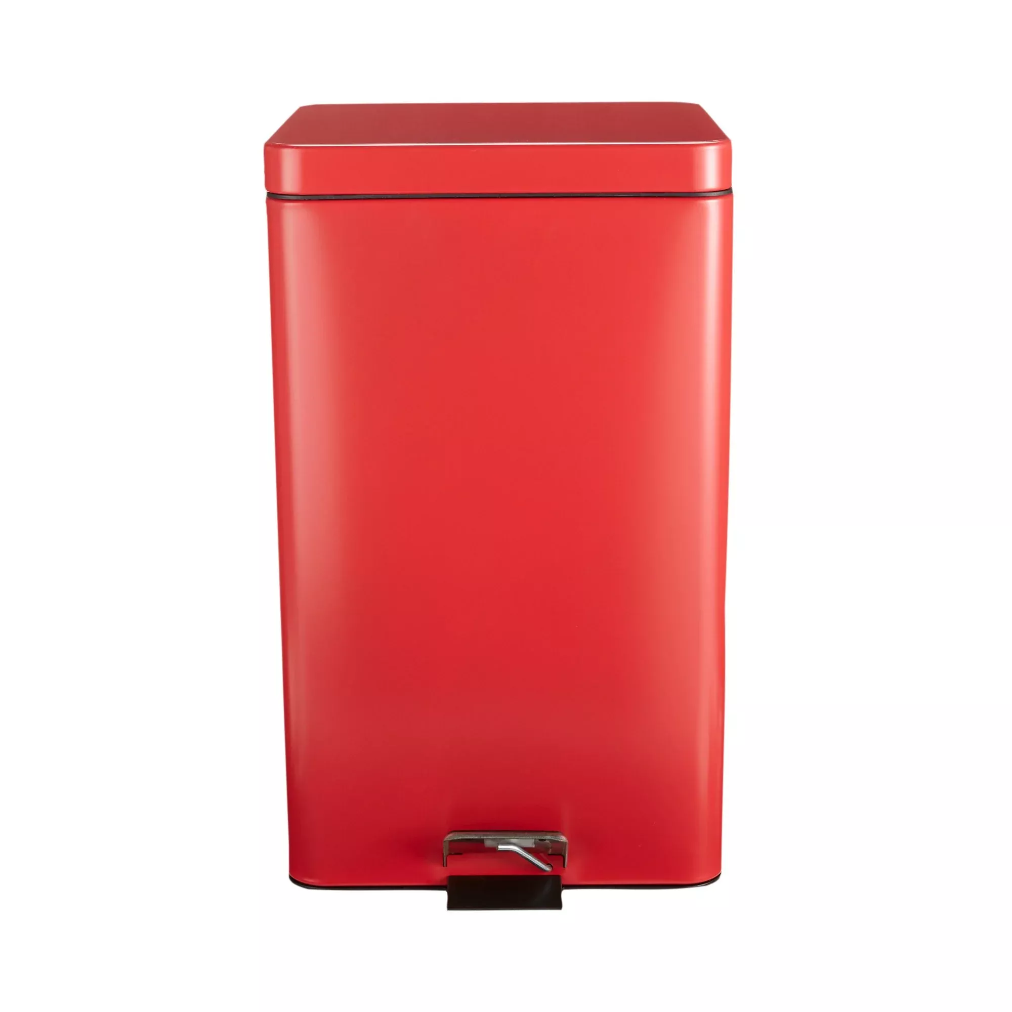 McKesson Trash Can with Plastic Liner, Square, Steel, Step-On