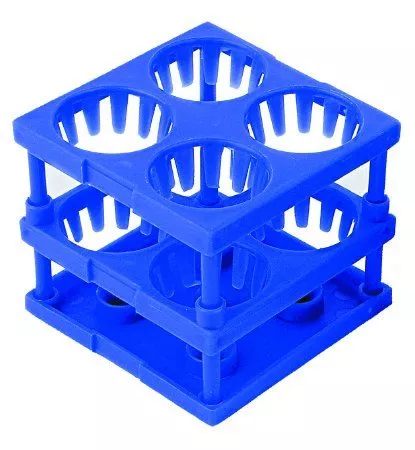 McKesson Tube Cube Rack - Blue, 3 X 3 X 3 Inch