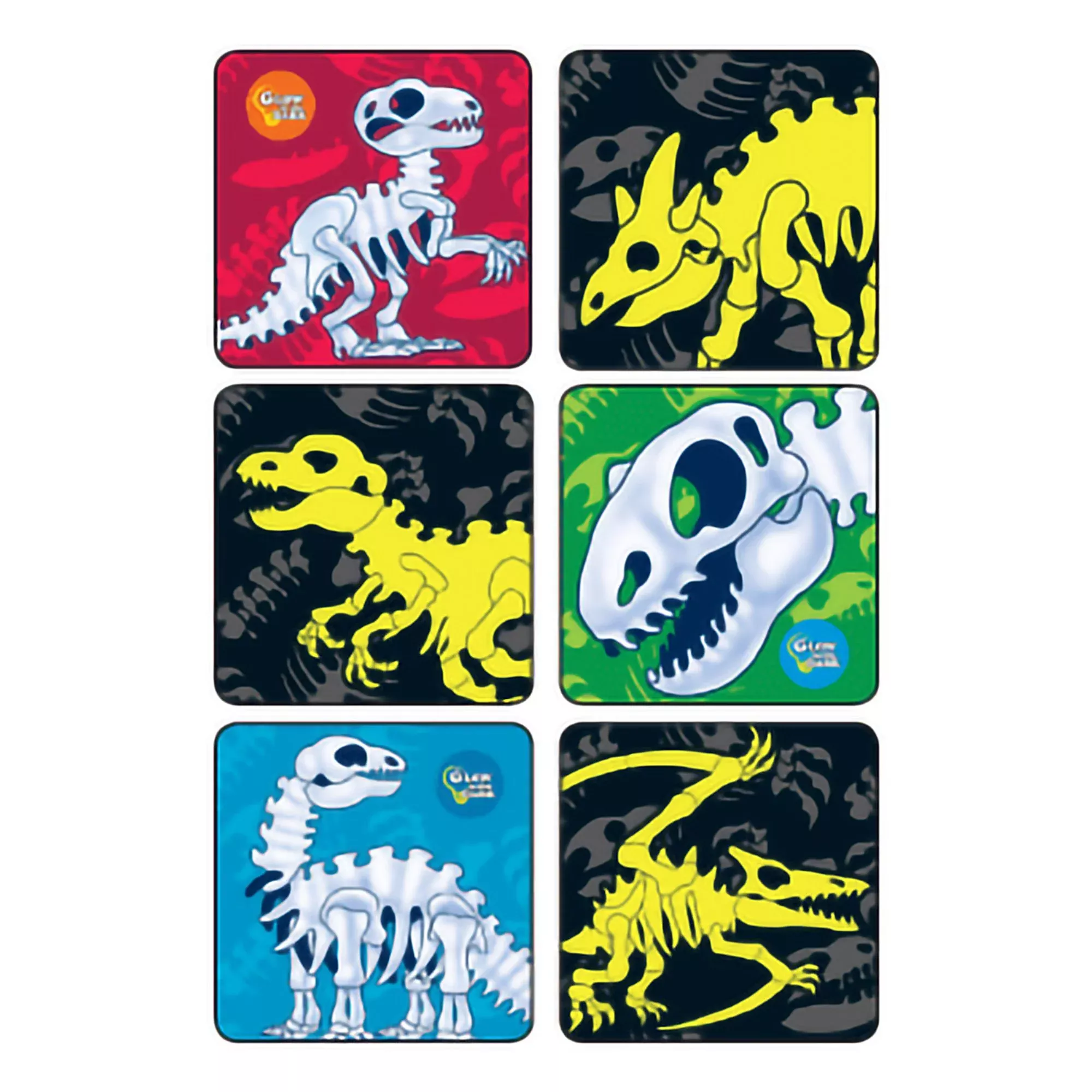 Medibadge KLS™ Glow-In-The-Dark Dinosaur Bones Stickers