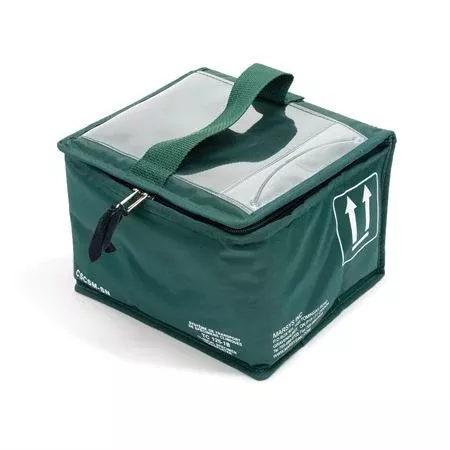 Medication Transport Tote Intermediate - 14"W x 8.5"D x 7"H - Green