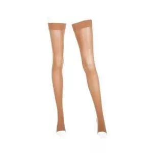 Mediven Plus Thigh-High with Silicone Top, 20-30, Closed, Beige, Size 5