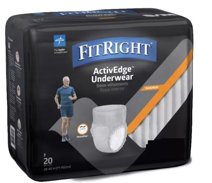 Medline FitRight ActivEdge Underwear for Men